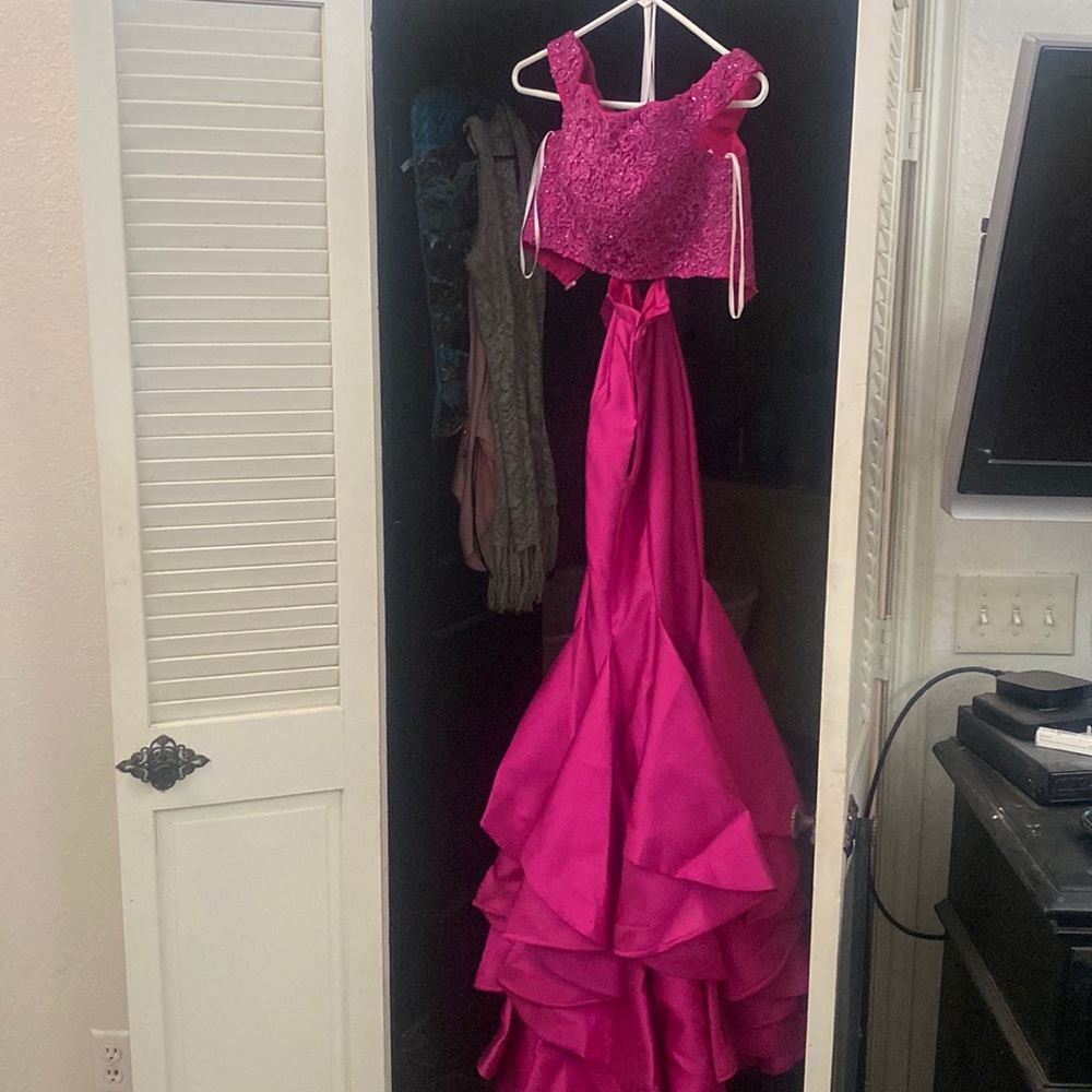 Two piece prom/pageant dress